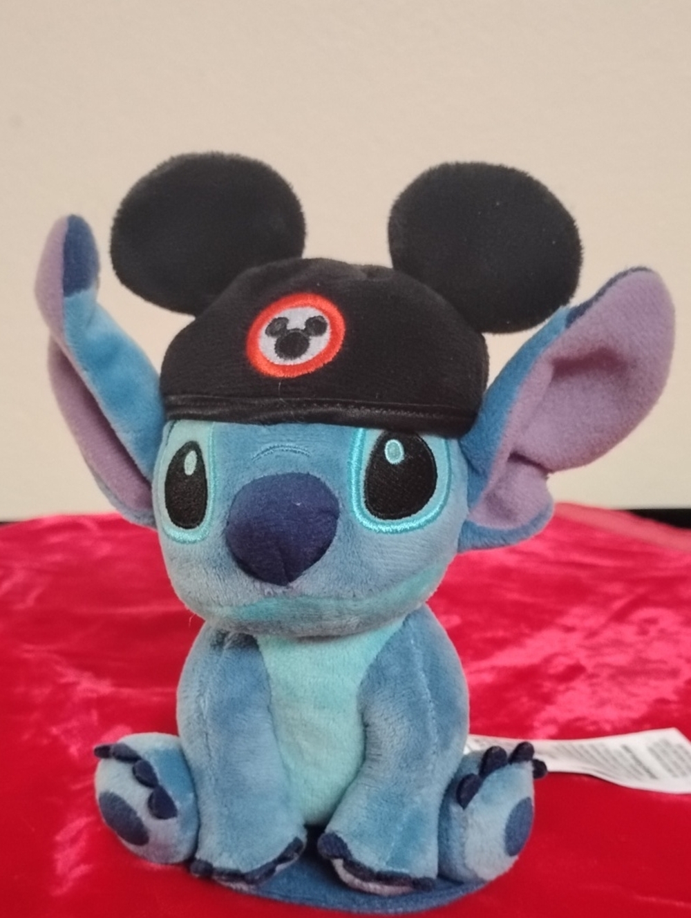 NWOT Disney Stitch Mousekeeter Ear Hat Shoulder Plush-6 1/2"